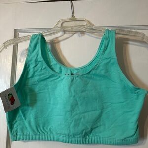 Fruit of The Loom Mint Chip Tank Top Style Sports Bra (Style 9012) NWT